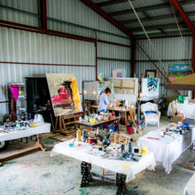 Load image into Gallery viewer, Larissa-Blake-Art-Workshop-Orange-NSW-in-artist-studio
